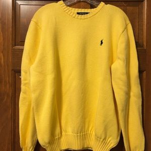 Yellow Ralph Lauren Sweater, size large.